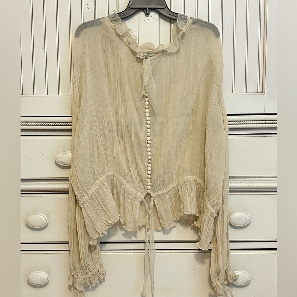 Kate Moss Sexy, sheer, elegant, and all around gorgeous blouse!